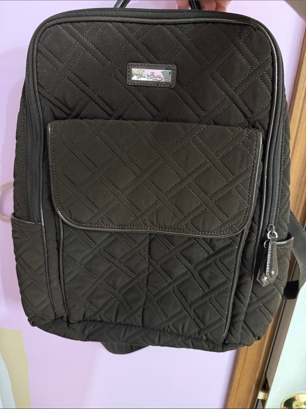 Vera Bradley Quilted Brown Everyday Backpack